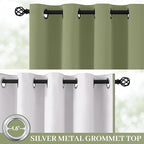 Yakamok 100% Blackout Curtain Panels 96 inches Cold and Light Blocking Drapes - Image 2