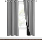 NICETOWN Full Shade Curtain Panels, Pair of Energy Smart & Noise Blocking Out - Image 2