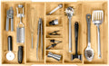 KitchenEdge Utensil & Junk Drawer Organizer, 16-28 in, Bamboo