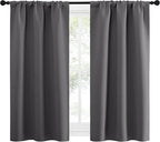 NICETOWN Grey Window Curtains for Bedroom - Image 2