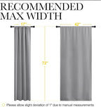 NICETOWN Silver Grey Blackout Curtains - Image 7