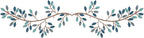 Hotop 2 Pieces Metal Tree Leaf Wall Decor Vine Olive Branch Leaf Wall Art Wrought Iron Scroll Sculptures Above the Bed, Living Room, Outdoor Decoration(Classic Style,Teal)