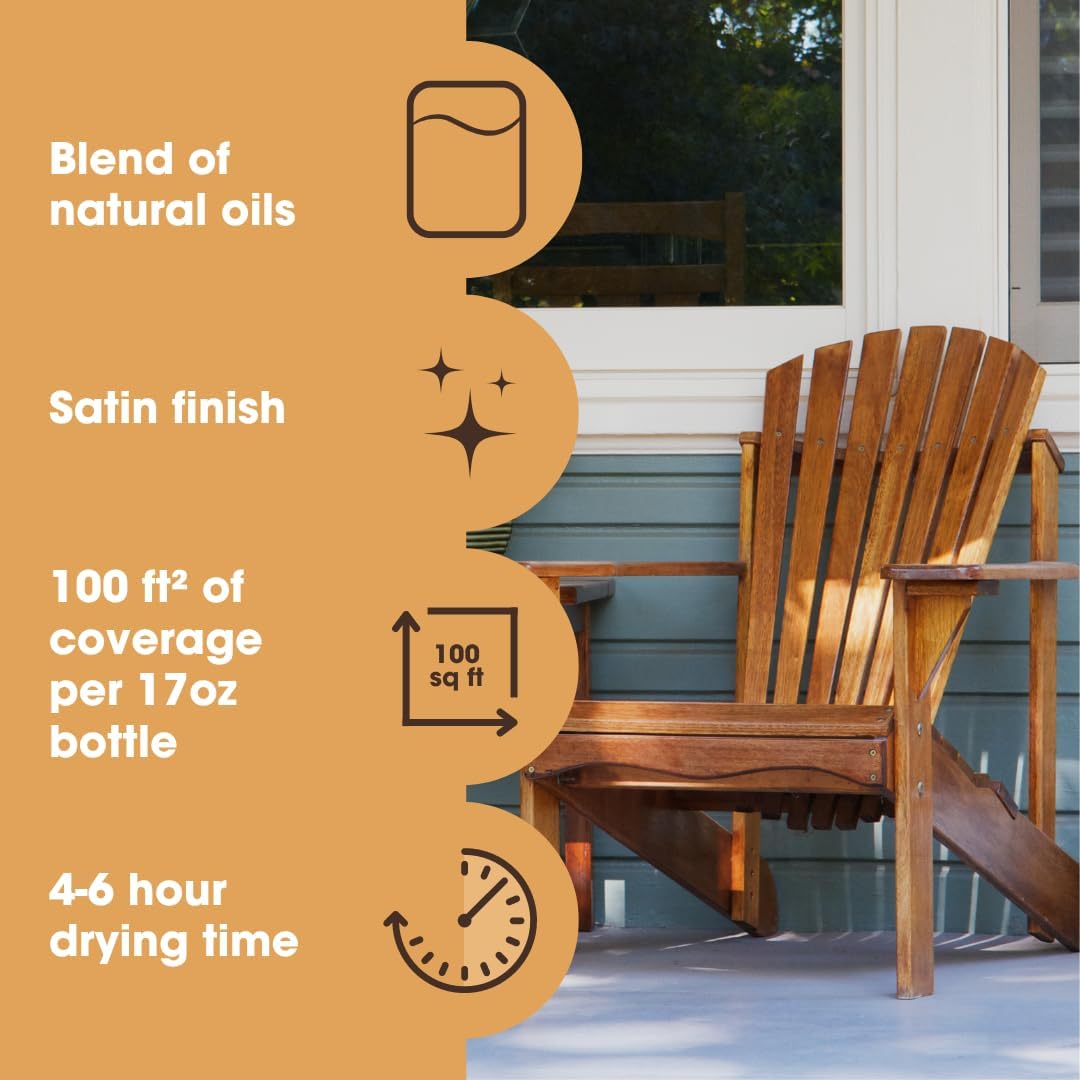 Furniture Clinic Danish Oil, Restore & Seal, Satin Finish