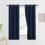 NICETOWN 100% Blackout Curtain Set, Thermal Insulated & Energy Efficiency by NICETOWN