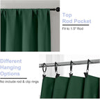 Simplebrand Ava Ever Green Blackout Curtains - Image 4