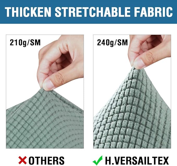 H.VERSAILTEX 4 Piece Stretch Sofa Covers - Image 3