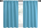 NICETOWN Kitchen Curtains, Teal Blue, Short Blackout Curtains & Drapes by NICETOWN