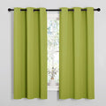 NICETOWN Fresh Green Blackout Curtains 40 inches Length by NICETOWN