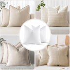 MIULEE 20x20 Pillow Inserts, Decorative Fluffy Throw Pillow Inserts Cotton - Image 7