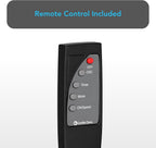 COMFORT ZONE 16" Oscillating Wall Mount Fan with Remote & Timer - Black