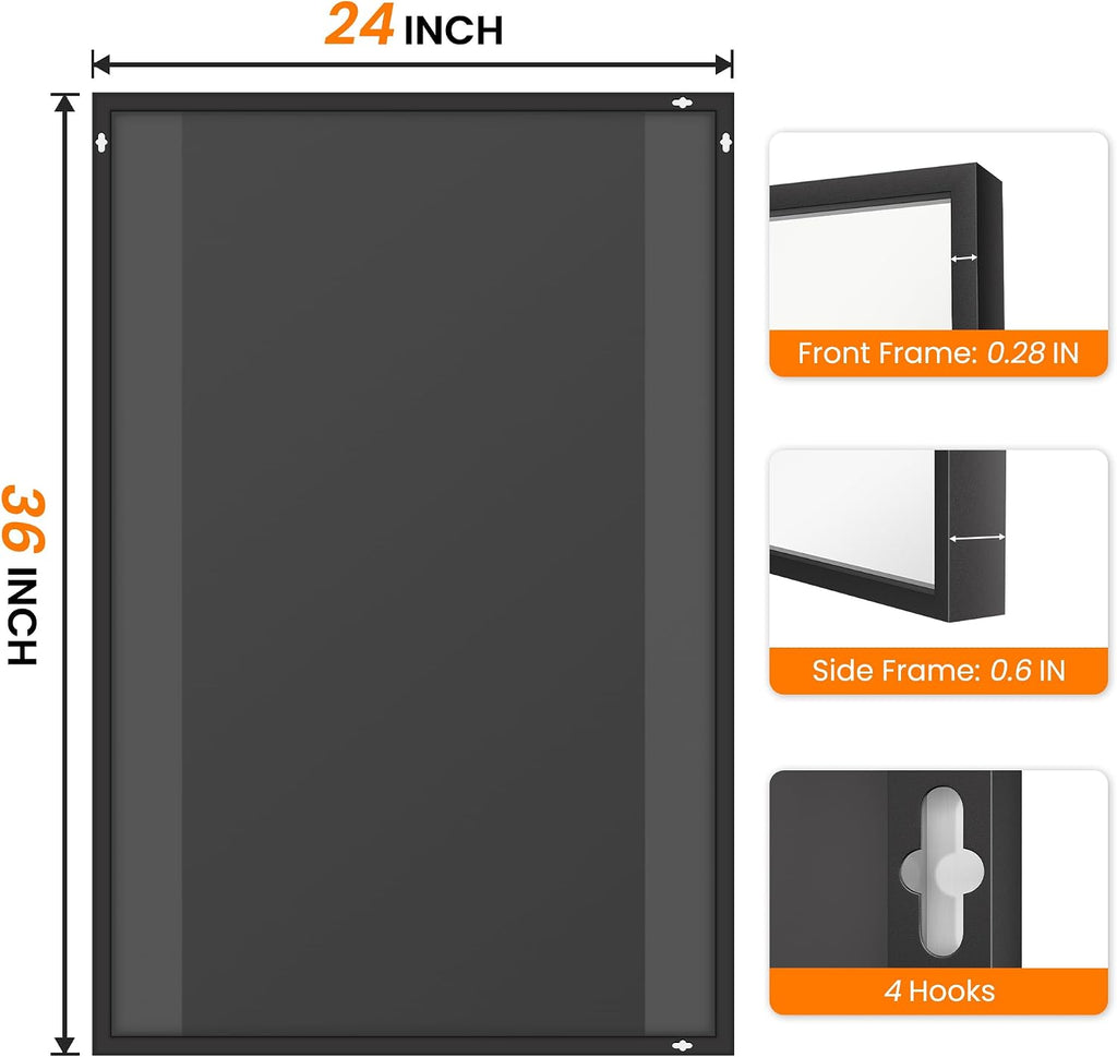 Bathroom Vanity Mirror for Wall 2Pack 36"x24" Bathroom Mirror for Over Sink