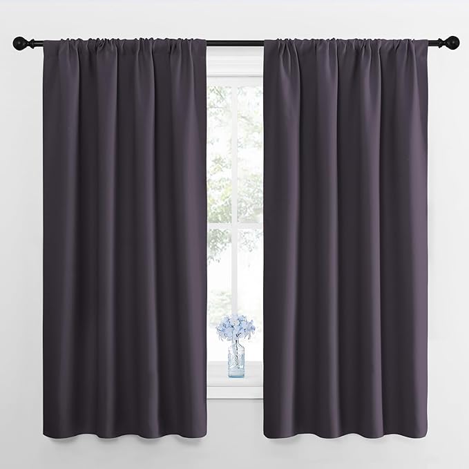 NICETOWN Blackout Curtains for Living Room, 2 Panels, 42 by 63, Darkening by NICETOWN