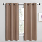 NICETOWN Short Window Treatment Thermal Insulated Solid Grommet Blackout by NICETOWN