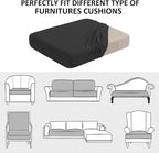 Water Repellent Sofa Cushion Slipcovers, Stretch Spandex Couch Cushion Covers - Image 7