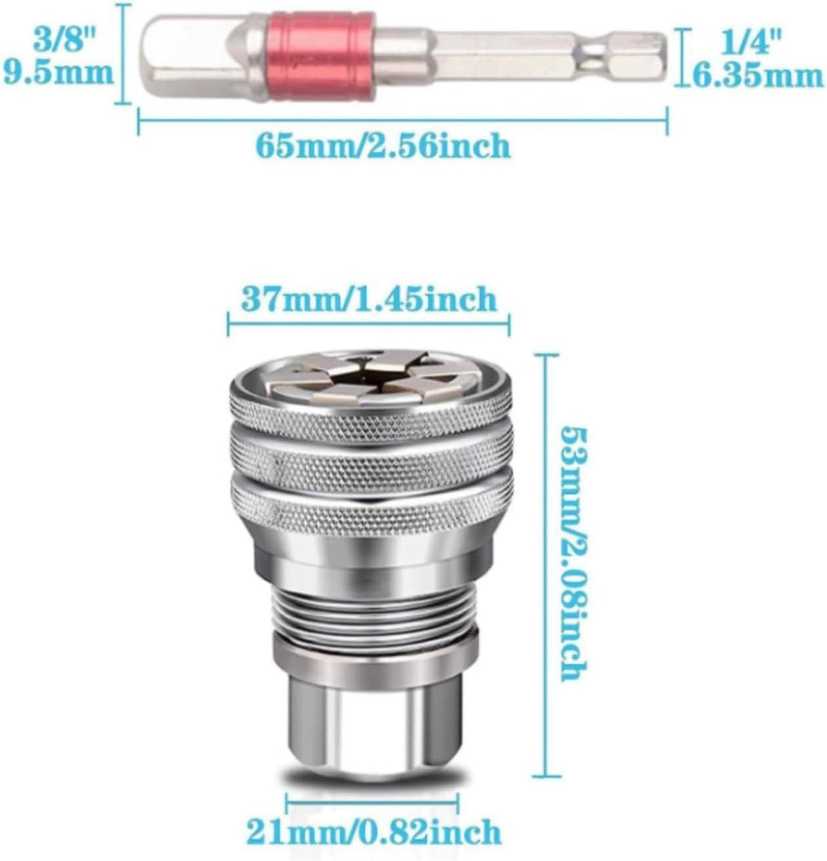 Fenteer 2 Pack Universal Socket Wrench Set 10–19mm Self-Adjusting