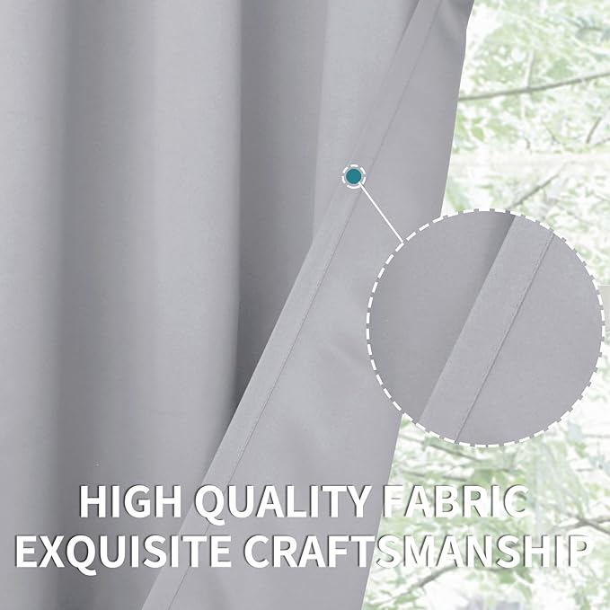 BGment Room Darkening Curtains 72 Inches Long - Image 7