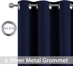 Yakamok Thermal Insulated Grommet Blackout Curtains - Image 3