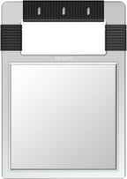 TASALON Unbreakable Handheld Mirror with Silicone Handle, Black