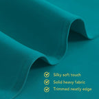 NICETOWN Room Darkening Curtains 80 inch Length 2 Panels, Peacock Teal - Image 5