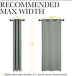 NICETOWN Bedroom Curtain Panels Blackout Draperies, Thermal Insulated Solid - Image 7