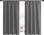 NICETOWN Grey Window Curtains for Bedroom - Image 2