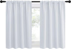 NICETOWN Greyish White Window Curtain Panels, RV Bunk Curtains, Thermal - Image 2