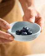 famiware Ceramic Soy Sauce Dish, 3oz Dipping Bowl Set of 6, Light Blue