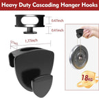 Space Saving Hanger Hooks 100Pcs, Upgrade Heavy Duty Hanger Connector Hooks