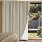H.VERSAILTEX Linen Blackout Curtains Durable Thick Textured Linen Look 100% by HVERSAILTEX