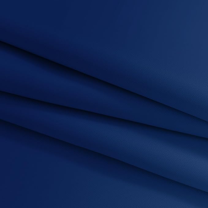 Yakamok Greyish White and Royal Blue Ombre Curtains, Light Blocking Curtains - Image 7