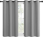 NICETOWN Silver Grey Blackout Curtain Panels - Image 2