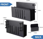 2 Tie Desk Side Storage Organizer,osseph Under Desk laptop holder