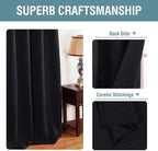 H.VERSAILTEX Blackout Curtain for Living Room Small Window Kitchen Blackout - Image 3