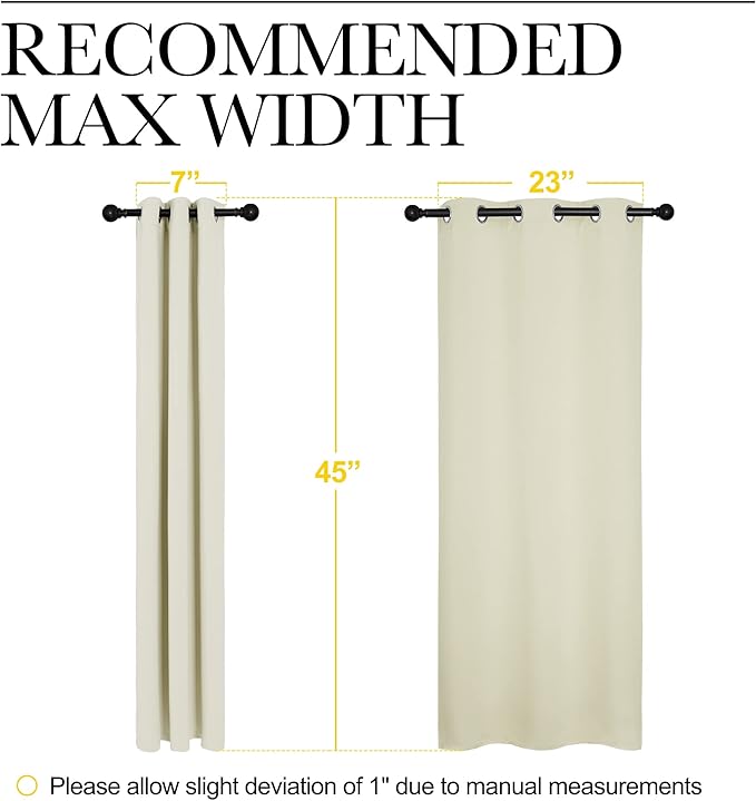 NICETOWN Room Darkening Curtain Panels - Image 6
