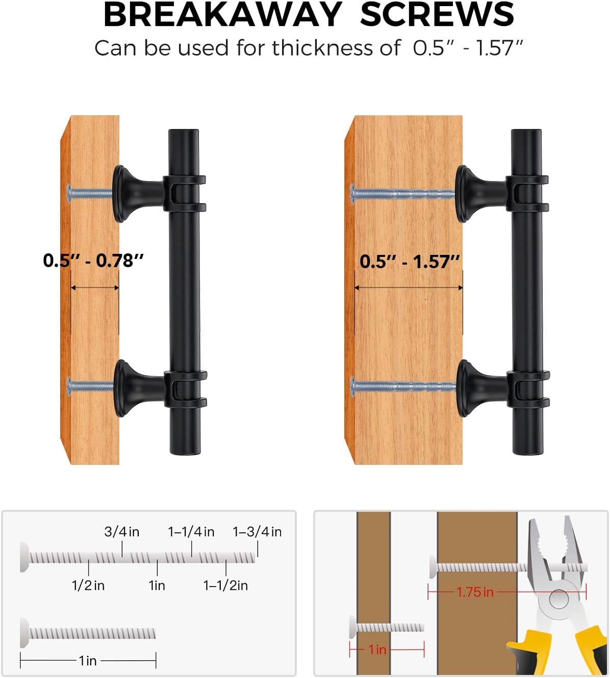 Black Cabinet Handles Black Cabinet Pulls 25 Pack 3 Inch Hole Center