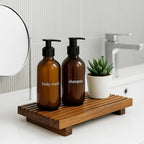 Acacia Wood Risers for Bathroom Tray Kitchen Counter Decor Sink Soap Dish