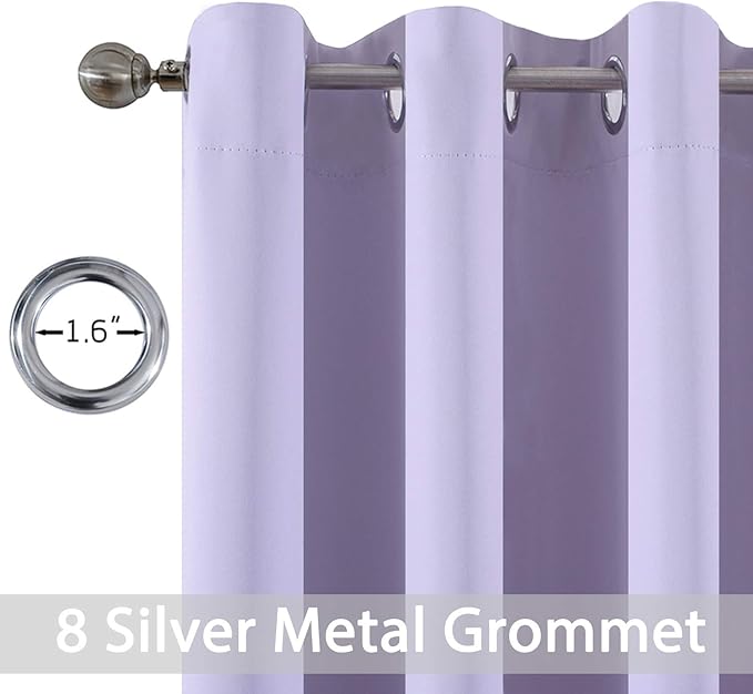 Yakamok Room Darkening Grommet Window Drapes Thermal Insulated Light Blocking - Image 3