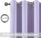 Yakamok Lilac Blackout Drapes for Bedroom - Image 2