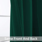Yakamok Light Blocking Blackout Curtains， Thermal Insulated Room Darkening - Image 6