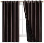 NICETOWN 100% Blackout Lined Curtains, 1 Pair, 2 Thick Layers Completely - Image 2