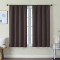 Simplebrand Ava Chocolate Short Blackout Curtains by Simplebrand