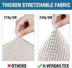 H.VERSAILTEX 4 Piece Stretch Sofa Covers - Image 5