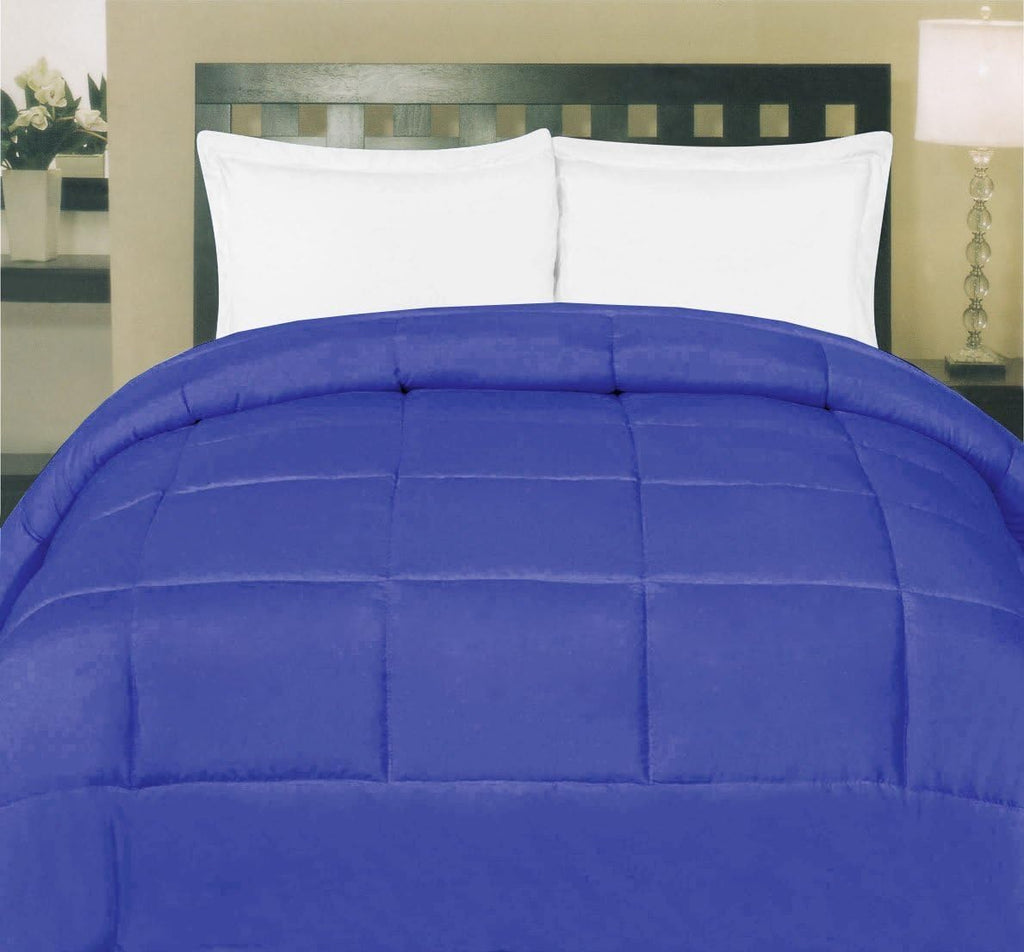 Sweet Home Collection White Goose Down Alternative Comforter, Burgundy, King