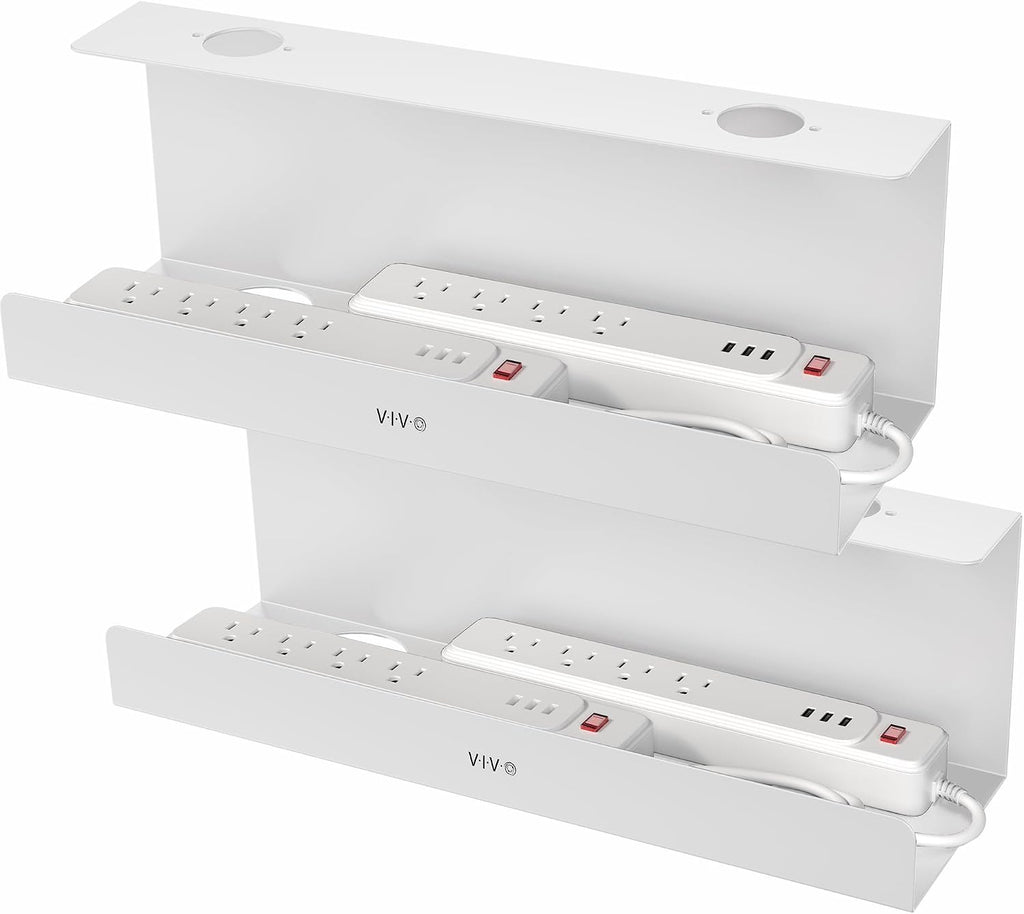VIVO Extra Deep Under Desk Cable Management Tray, 16.5", 2 Pack