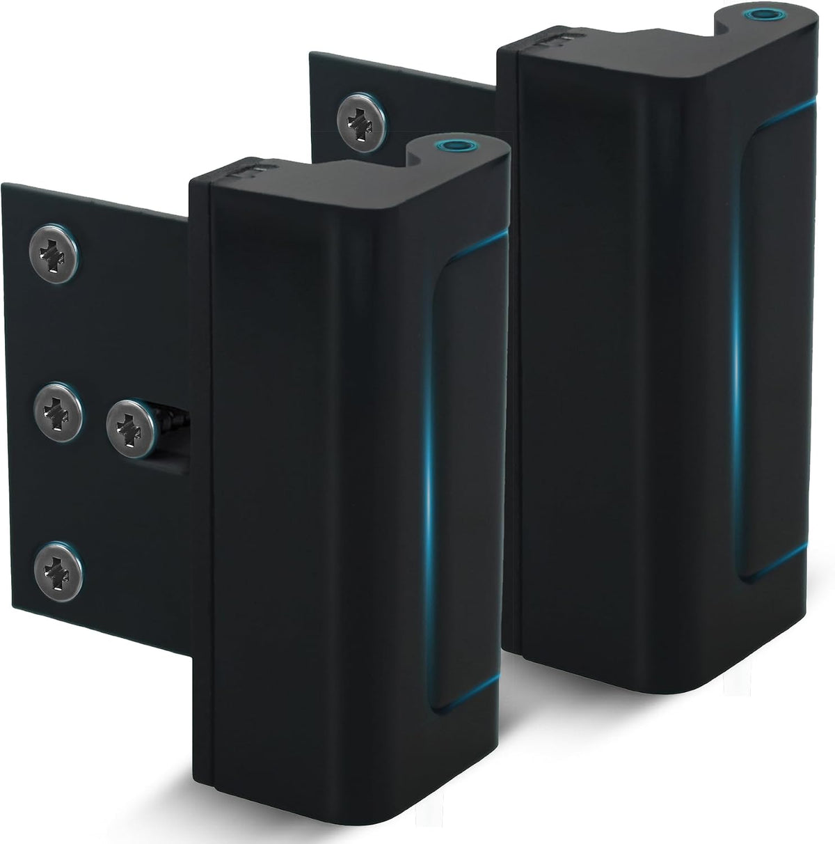 Dwell+Good Door Locks (2-Pack) - Easy To Install Aluminum Home Security Door Locks for Front Door - Child Proof Door Lock for Kids Safety - Withstand 800 lb of Force & Tamper Proof Top Door Lock Latch