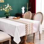 Zobesta Heavy Duty Vinyl Tablecloths for Rectangle Tables 86x55 in Plastic