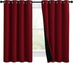 NICETOWN Kitchen Full Blackout Curtain Panels, Super Thick and Soft Insulated by NICETOWN