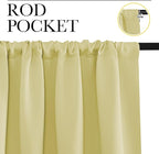 NICETOWN RV Blackout Curtains for Camper Windows, Paler Yellow, Kitchen Curtains - Image 2