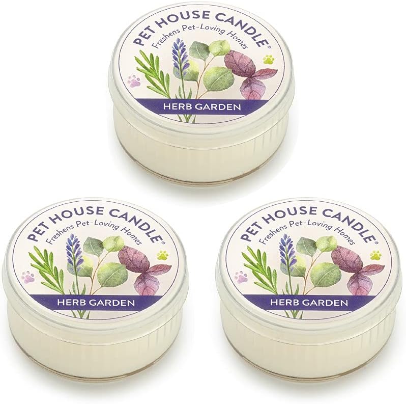 Variety Mini Candles Plant-Based Wax, 3 Pack Pet House