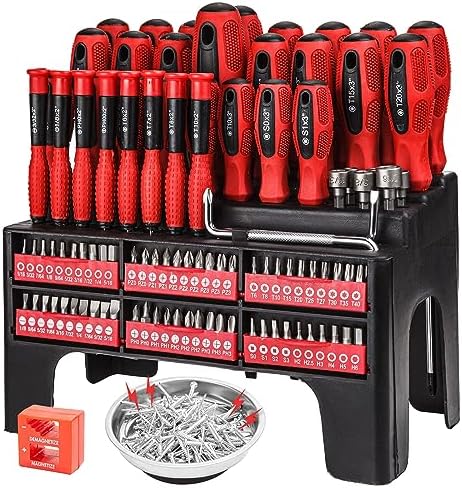 CARTMAN Magnetic Screwdriver Set with Storage Rack